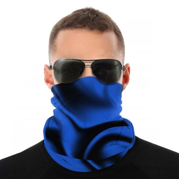 

scarves liquid blue color scarf half face mask fashion tube seamless bandanas polyester headband biking hiking, Blue;gray
