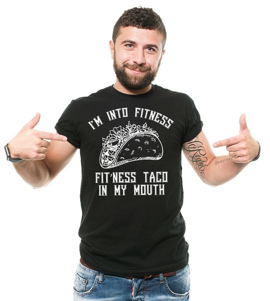 

funny fitness t-shirt funny mens t-shirt taco shirt birthday gift funny t, White;black