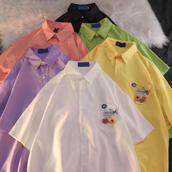 

women's blouses & shirts summer short sleeve women's casual shirt gauze large clothes, White