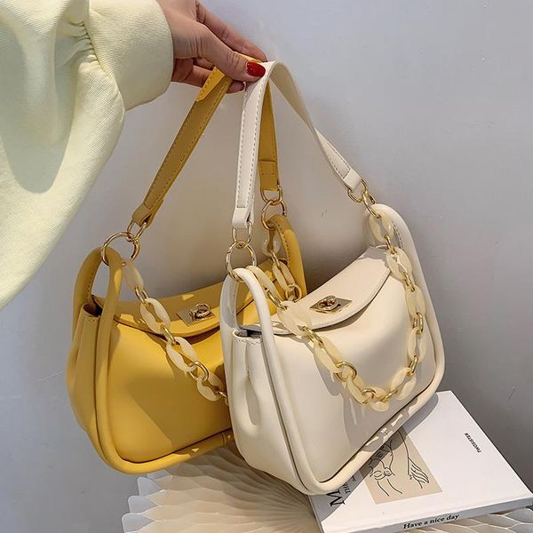 

evening bags candy color thick chain small pu leather crossbody for women 2021 summer shoulder cross body bag ladies handbags sac a main