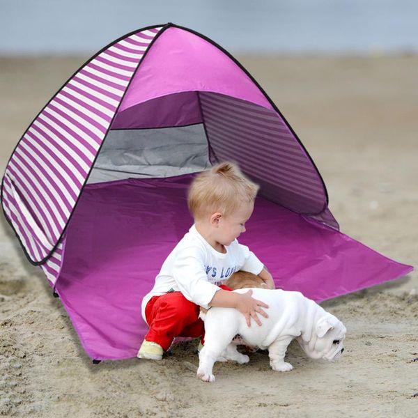 

tents and shelters portable single layer lightweight travel tent beach pool outdoor anti uv foldable camp sunshelter