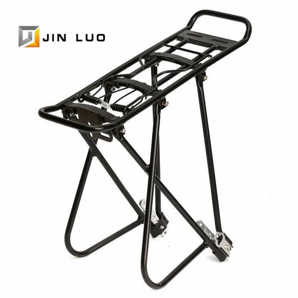 

car & truck racks bicycle shelf mtb road bike rear rack foldable easy use aluminum alloy for 24 26 28 inch 700c bikes v brake cycling access