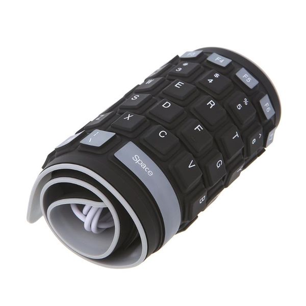 

foldable keyboard waterproof usb wired 103 keys silicone soft keyboards