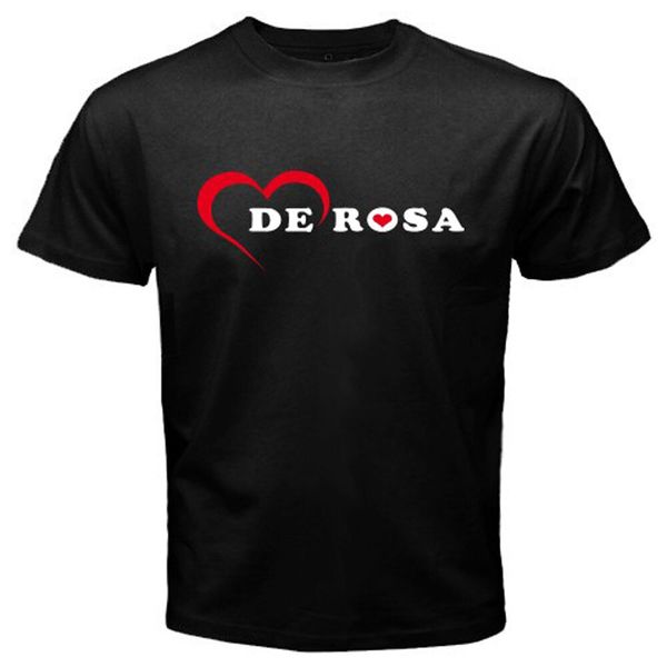 

new de rosa italian bicycle logo men's black t-shirt size s to 3xl, White;black