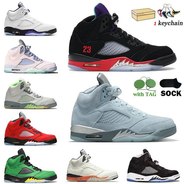 

mens 5 high og basketball shoes 5s bluebird concord easter white oreo sail green bean 3 racer blue florida gators ragging bull men women jum