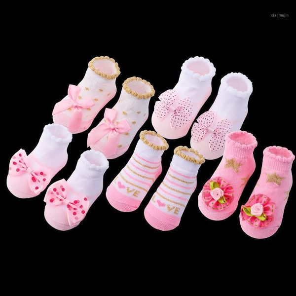 

socks 5 pairs/lot born baby infant cotton girls lovely short clothes accessories for 0-6,6-12,12-24 month, Pink;yellow