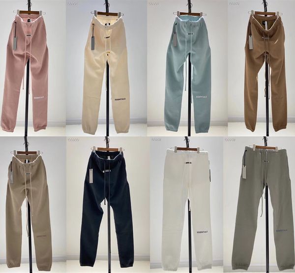 

men's pants solid color sweatpants men women 1:1 joggers cotton fog casual essentials trousers 6vkm, Black