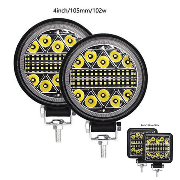 

working light 102w led work bar off road spot 12v 24v tractor fog auto car offroad lamp truck driving lamps