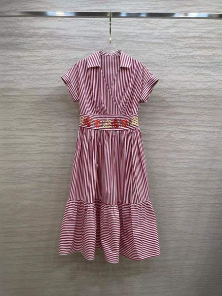 

milan runway dress 2022 spring summer v neck short sleeve print designer dresses brand same style dress 0223-3, Black