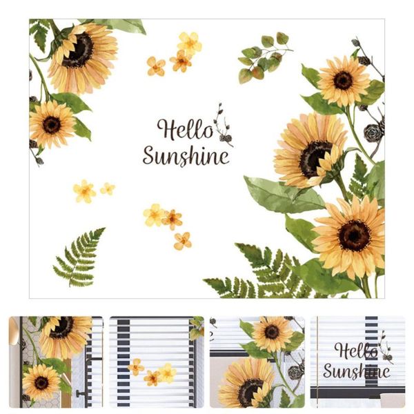 

1pc delicate wall sunflower sticker self-adhesive scene decal decor stickers