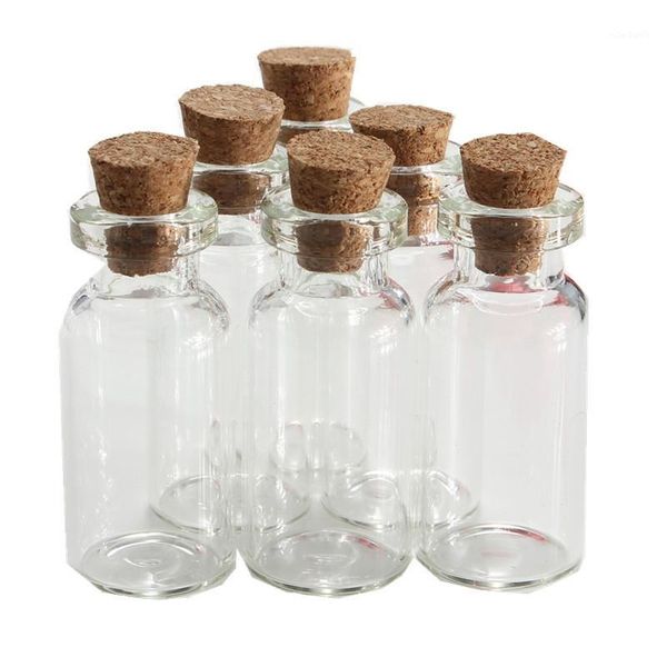

wholesale- 5pcs/lot 2ml small transparent empty wishing glass bottle drifting message vial with cork ser vials jars containers