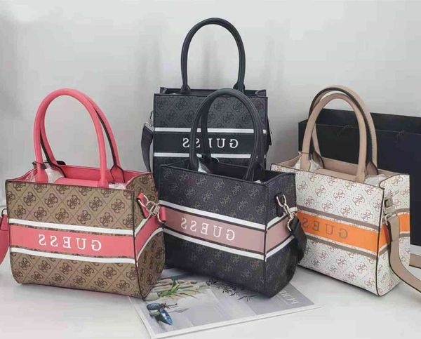 

new s2021 printed texture g tote old flower portable detachable chain single shoulder messenger bag