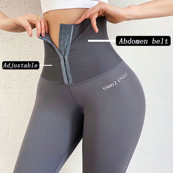 

corset high waist sports leggings women push up elastic exercise yoga pants gym workout seamless artivewear femme, Gray