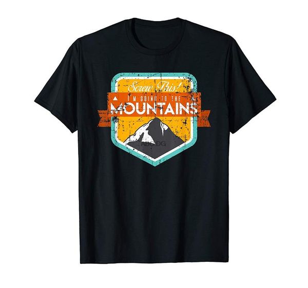 

men's t-shirts screw this i'm going to the mountains t-shirt, White;black