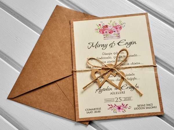 

wedding invitation cards with 50 pieces of heart paper and envelope rope greeting