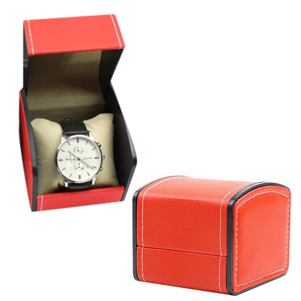

gift wrap watch box high-end european men's pu leather display mechanical storage packaging