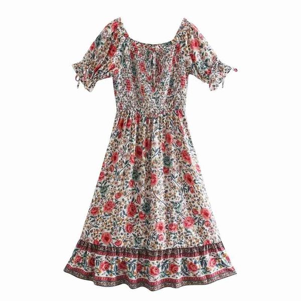 

fashion dress elastic pleated printing one-line neck tricolor long 210524, Black;gray