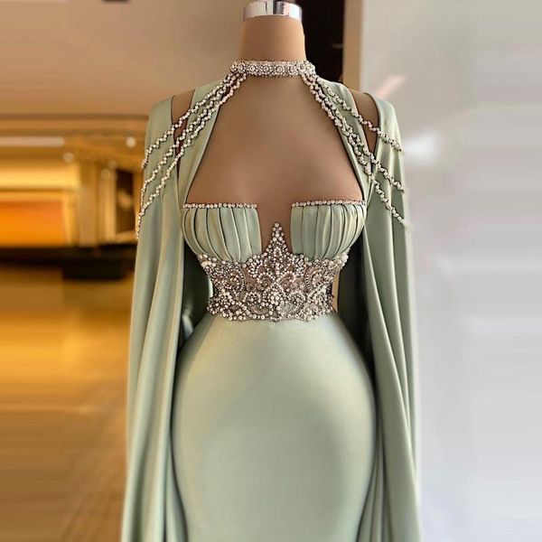 

party dresses evening gowns halter long detachable sleevles sweetheart beadings satin custom made girls pageant dress, White;black