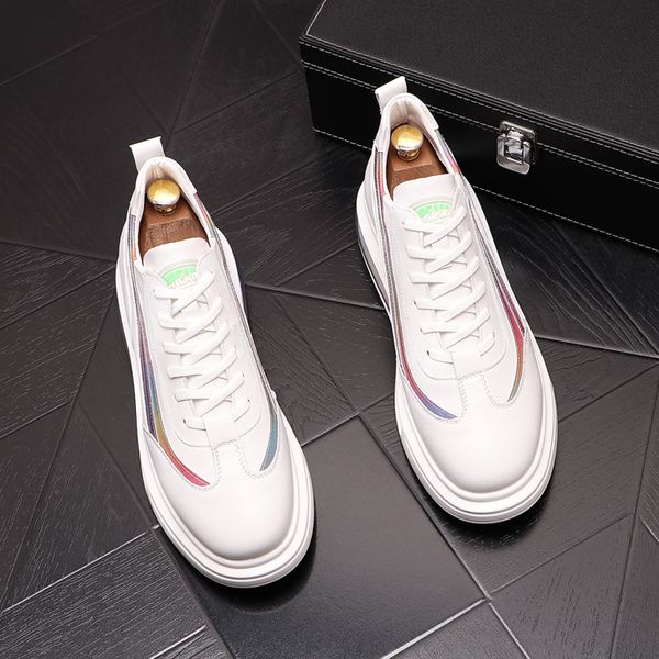 

british fashion designer casual shoes split leather men comfortable sneakers footwear male business party wedding outdoor loafers b28, Black