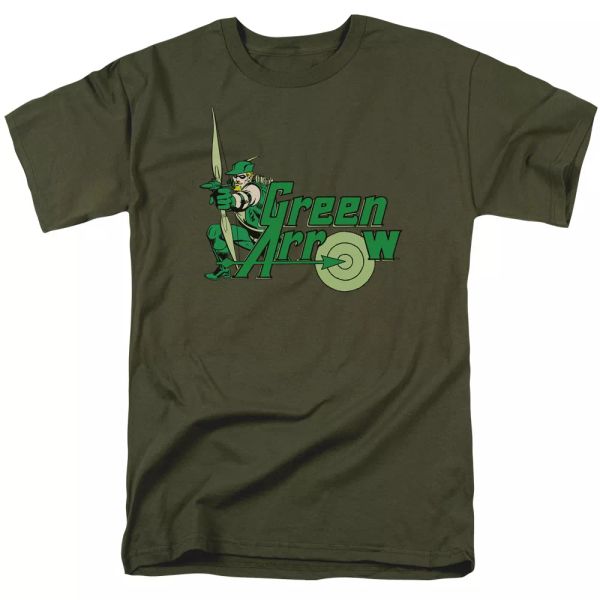 

Green Arrow T-Shirt DC Comics Sizes S-3X NEW, White;black