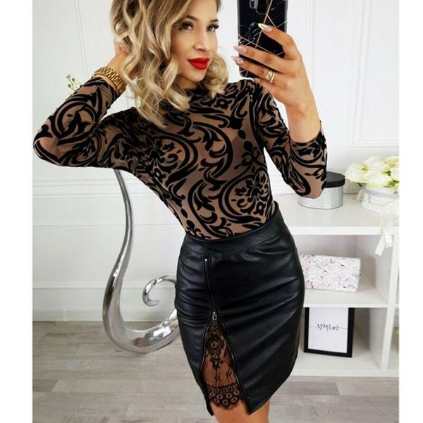 

skirts fashion zip high waist leather skirt winter 2021 autumn pu solid mini elegant coffee burgundy black pencil for women