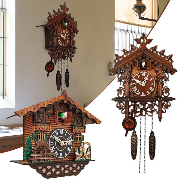 

wall clocks classic cuckoo clock vintage wooden home decor for living room dining g10
