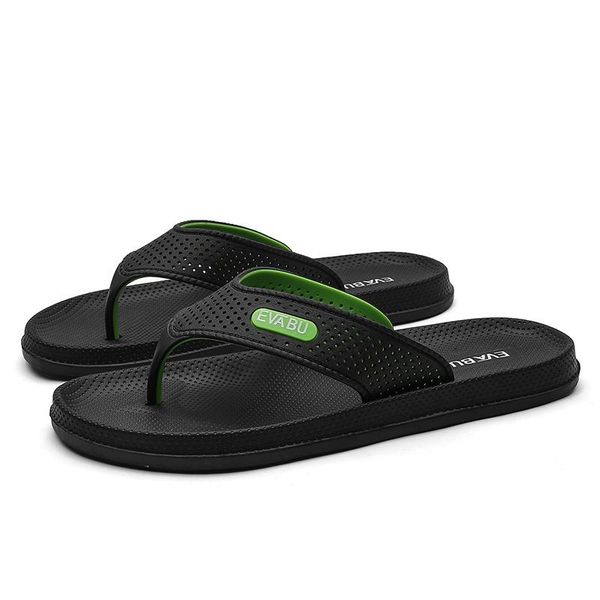 

slippers flip flops summer sandals massage for men men's slipper big plus size sandale femme teenslippers mannen breathable, Black