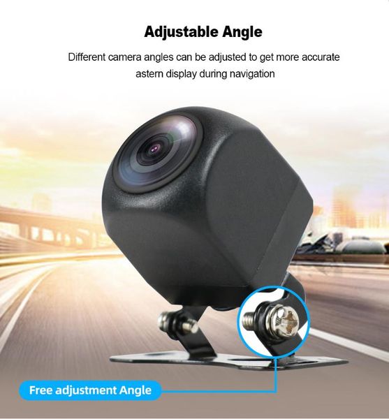 

170Â° ahd 1080p vehicle rear view camera car reverse black fisheye lens night vision waterproof universal cameras& parking sensors