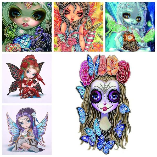 

diamond painting big eyes doll diy 5d partially special-shaped drill cartoon series decoration gift creative hanging