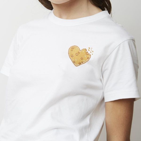 

kimono sleeve o neck cute women t shirts embroidery short simple tee couple girlfriends, White