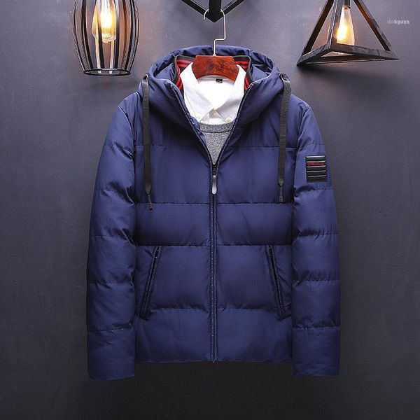 

plus size 4xl 5xl 6xl 7xl 8xl men hooded padded warm winter parkas 951, Tan;black