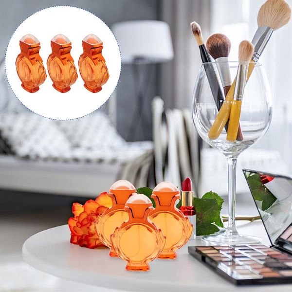 

storage bottles & jars 3pcs glass perfume bottle refillable toner diffuser 38ml essential oil atomizer
