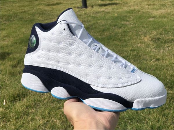 

13 xiii obsidian basketball shoes mens jumpman 13s black white designer sports sneakers with size us7-13