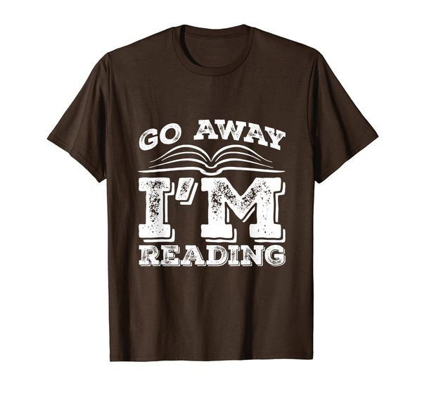

go away - i'm reading t-shirt, White;black