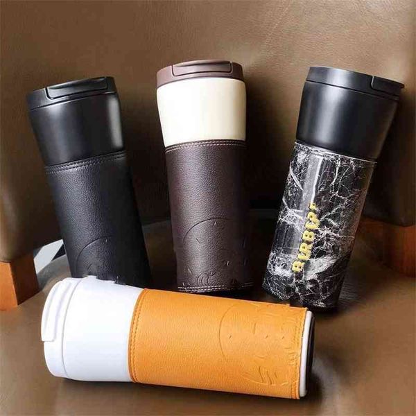 

2020 creative l leather cover coffee korean xingba cup car water mug mug gift cup