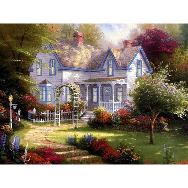 

paintings diy digital painting by numbers package castle in dream oil mural kits coloring wall art picture gift frameless