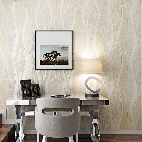

wallpapers curve minimalist geometric wave modern stripes non-woven wallpaper living room dining bedroom tv background decor