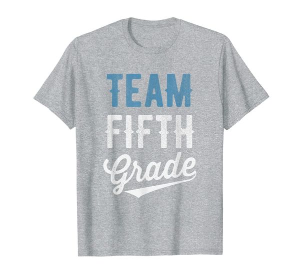 

team fifth grade back to school first day t-shirt, White;black