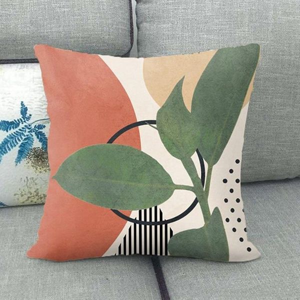 

cushion/decorative pillow nordic style abstract pattern polyester peach skin pillowcase cushion decoration 45cm throw case cover home decor