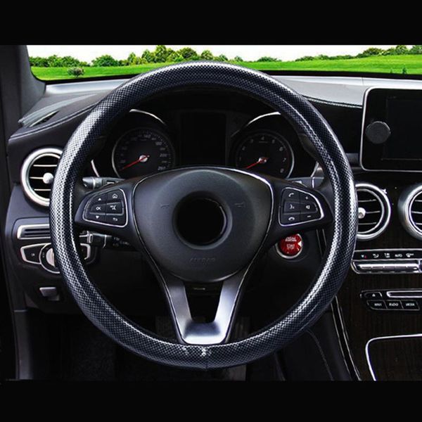 

steering wheel covers 37-38cm/15\\\" cover auto mahogany pvc+ leather brand