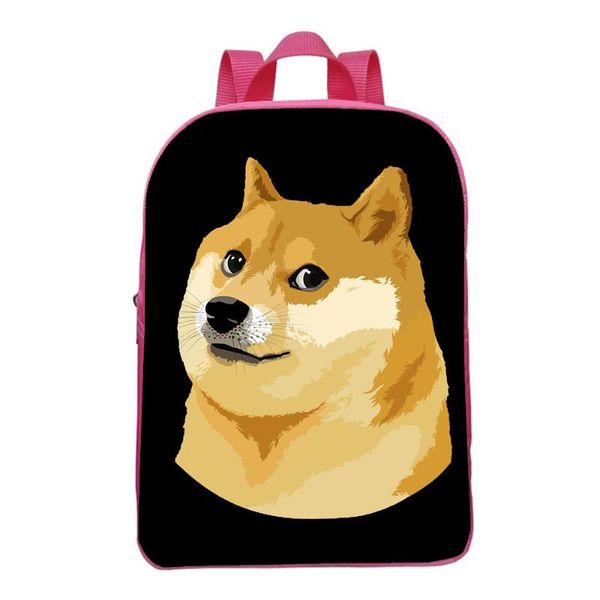

backpack 12 inches dogecoin children funny kindergarten rucksack baby mini knapsack mochila cartoons school bag