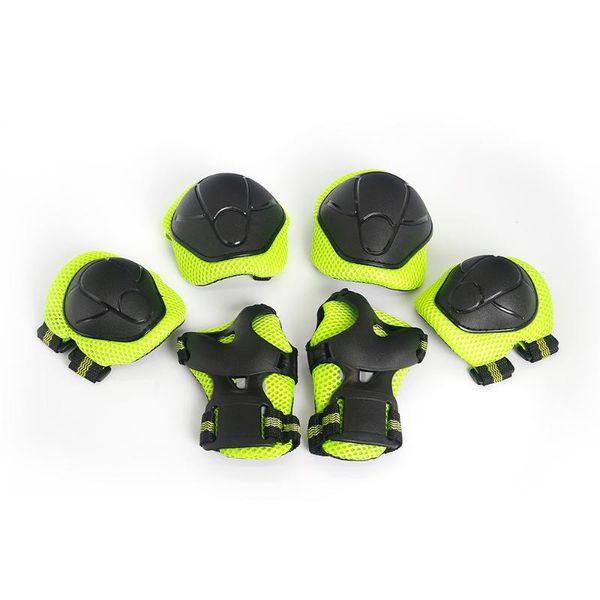 

lixada 6pcs knee pads for sports kids cycling roller skating skateboard elbow hands wrist safety protection guard set &, Black;gray