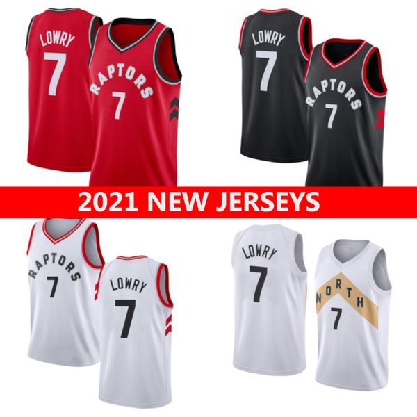 

2021 basketball jerseys 7 kyle lowry, Black;red