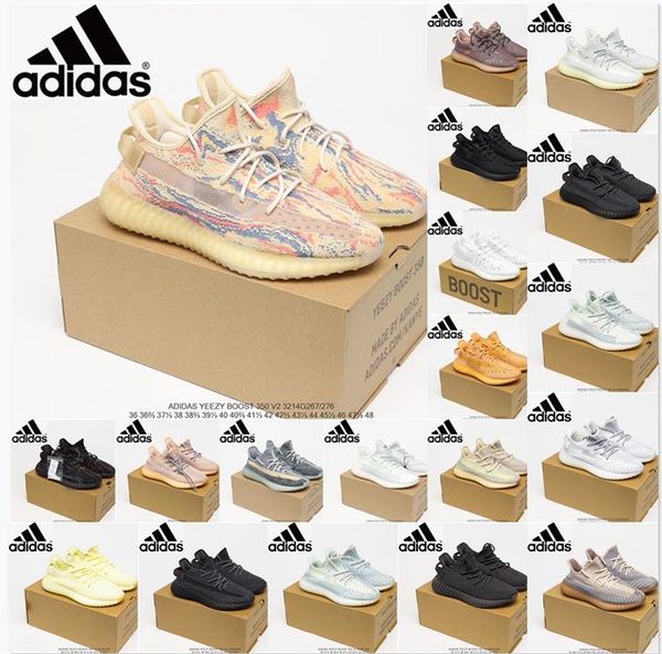 

kanye west x adidas yeezy boost 350 v2 running shoes mens womens sneaker mono ice clay yecheil desert sage static reflective belgua trainers