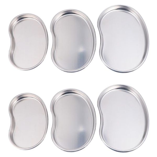 

kitchen storage & organization 6pcs stainless steel trays experiment tray instruments