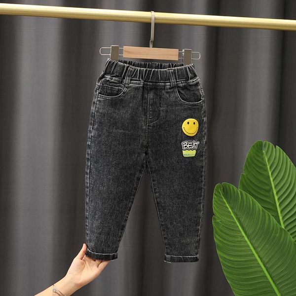 

jeans 2-8years children cartoon boys girls fashion autumn kids trousers, Blue
