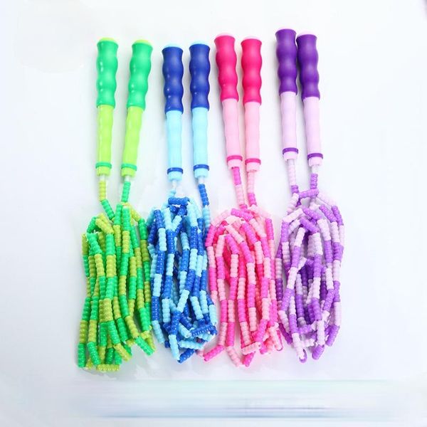

and children's pattern bamboo skipping rope for primary secondary school students with soft beads is easy to use jump ropes