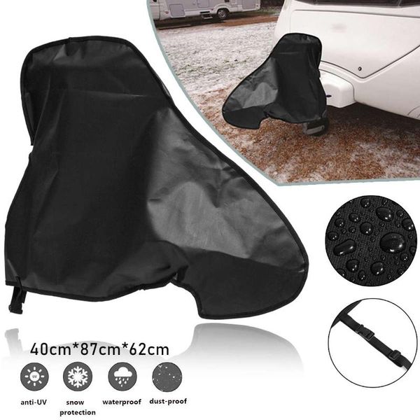 

parts black universal caravan trailer towing hitch cover waterproof tow ball coupling lock covers dustproof anti snow for rv motorhome