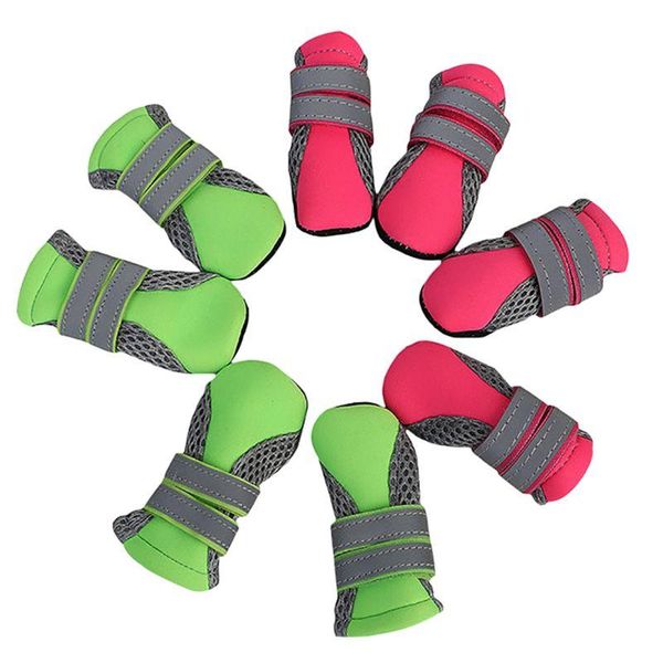

dog apparel 4pcs/set outdoor waterproof nonslip anti-stain cat socks booties shoes wth rubber sole pet protector