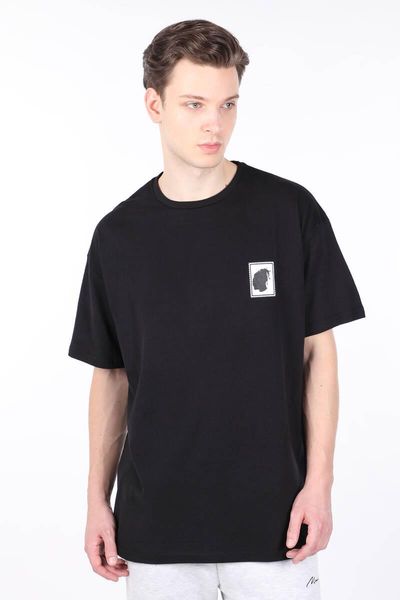 

men's t-shirts male black tread burna boy printed bicycle neck t-shirt, White;black